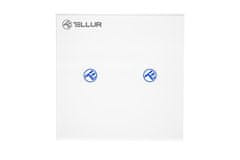 Tellur WiFi Smart Switch, 2 port, 1800 W, 10 A, fehér