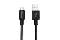 Verbatim Micro USB kábel 30 cm, SYNC + CHARGE fekete