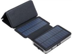 Sandberg Solar 6 paneles Powerbank 20000mAh, napelemes töltő, fekete