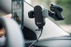 Verbatim FWC-01, gyorstöltő Qi vezeték nélküli autós tartó automatikus telefonrögzítéssel, fekete