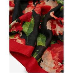 Orsay Piros és fekete női virágos sál ORSAY_928440660000 Univerzális