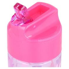 Stor Műanyag palack kihúzható szívószállal PEPPA PIG, átlátszó Tritan, 430ml, 13936
