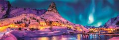 Clementoni Panoráma puzzle Sarki éjszaka Lofoten felett 1000 darab