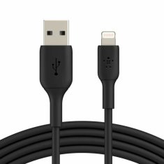 NEW Belkin USB és Lightning kábel CAA001BT3MBK 3 m Fekete