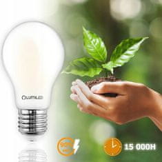 LUMILED 6x LED izzó E27 A60 11W = 100W 1521lm 3000K Meleg fehér 360° Filament Tejes