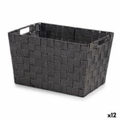 NEW Fekete árukosár 10 L (25 x 20 x 35 cm) (12 db)