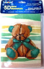 Norimpex Gyémánt festés Teddy mackó 15x20cm állvánnyal