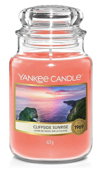 Yankee Candle illatos üveggyertya CLIFFSIDE SUNRISE 623g (égési idő 150h)