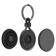 PopSockets PopChain Premium, függő 2 cserélhető felső részhez, fém, fekete