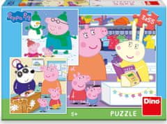 Dino Toys Peppa Pig - Boldog délután: puzzle 3x55 darab