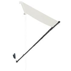 Vidaxl feltekerhető krémszínű napellenző LED-del 300 x 150 cm 145925