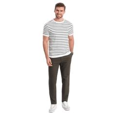 OMBRE Férfi klasszikus chino nadrág V2 OM-PACP-0188 khakiszínű khaki MDN124472 S