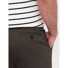 OMBRE Férfi klasszikus chino nadrág V2 OM-PACP-0188 khakiszínű khaki MDN124472 S