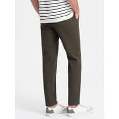 OMBRE Férfi klasszikus chino nadrág V2 OM-PACP-0188 khakiszínű khaki MDN124472 S