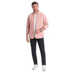 OMBRE Férfi klasszikus chino nadrág V4 OM-PACP-0188 grafit MDN124474 XL