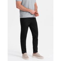 OMBRE Férfi klasszikus chino nadrág V5 OM-PACP-0188 fekete MDN124475 S