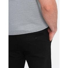 OMBRE Férfi klasszikus chino nadrág V5 OM-PACP-0188 fekete MDN124475 S