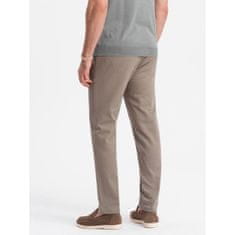 OMBRE Férfi klasszikus chino nadrág V1 OM-PACP-0190 hamu MDN124476 XL