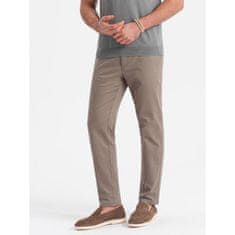 OMBRE Férfi klasszikus chino nadrág V1 OM-PACP-0190 hamu MDN124476 XL