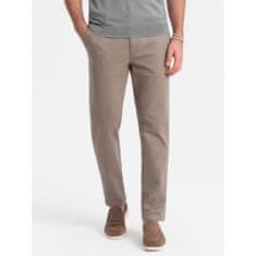 OMBRE Férfi klasszikus chino nadrág V1 OM-PACP-0190 hamu MDN124476 XL