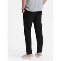 OMBRE Férfi klasszikus chino nadrág V5 OM-PACP-0188 fekete MDN124475 S