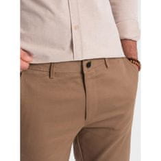 OMBRE Férfi klasszikus chino nadrág V2 OM-PACP-0190 barna MDN124477 S