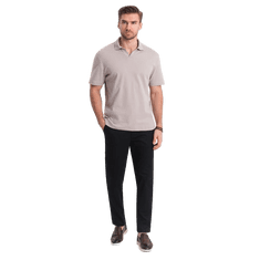 OMBRE Férfi klasszikus chino nadrág V5 OM-PACP-0190 fekete MDN124480 XL