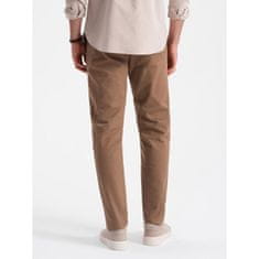 OMBRE Férfi klasszikus chino nadrág V2 OM-PACP-0190 barna MDN124477 S