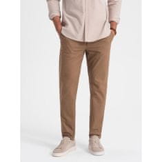 OMBRE Férfi klasszikus chino nadrág V2 OM-PACP-0190 barna MDN124477 S