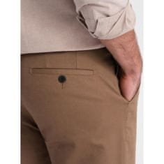 OMBRE Férfi klasszikus chino nadrág V2 OM-PACP-0190 barna MDN124477 S