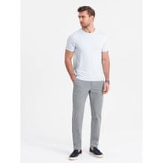 OMBRE Férfi klasszikus chino nadrág V1 OM-PACP-0191 világosszürke MDN124481 XXL