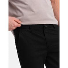 OMBRE Férfi klasszikus chino nadrág V5 OM-PACP-0190 fekete MDN124480 XL