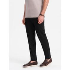 OMBRE Férfi klasszikus chino nadrág V5 OM-PACP-0190 fekete MDN124480 XL