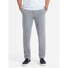 OMBRE Férfi klasszikus chino nadrág V1 OM-PACP-0191 világosszürke MDN124481 XXL