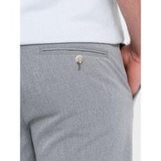 OMBRE Férfi klasszikus chino nadrág V1 OM-PACP-0191 világosszürke MDN124481 XXL