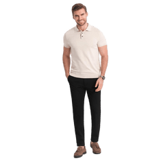 OMBRE Férfi klasszikus chino nadrág V4 OM-PACP-0191 fekete MDN124484 XXL