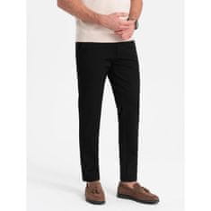 OMBRE Férfi klasszikus chino nadrág V4 OM-PACP-0191 fekete MDN124484 XXL