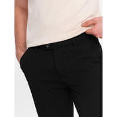 OMBRE Férfi klasszikus chino nadrág V4 OM-PACP-0191 fekete MDN124484 XXL