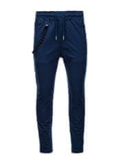 OMBRE Férfi vászon jogger nadrág Cowal Navy xl