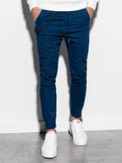 OMBRE Férfi vászon jogger nadrág Cowal Navy xl