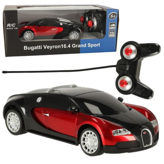 WOWO Távirányítós RC autó Bugatti Veyron License 1:24 - Piros