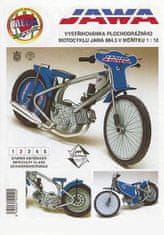 Flat track motorkerékpár JAWA 884.5/ papírmodell