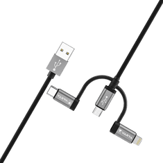 Varta Speed Charge & Sync kábel: 3 az 1-ben USB A Lightning/mikro/USB C Box (57937101111)