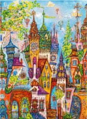 Heye Puzzle Charming Village: Vörös ívek 1000 db