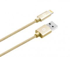 Aligator PREMIUM 2A kábel, Lightning 2m, arany színű