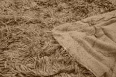 Elerheto otthon Szőrös barna takaró
