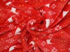 Elerheto otthon Piros karácsonyi mikroplüss takaró, 200x230 cm