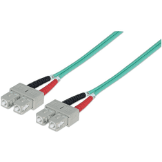 Intellinet 750837 száloptikás kábel 2 M SC OM3 Türkizkék (750837)