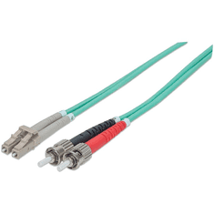 Intellinet 751117 száloptikás kábel 1 M ST LC OM3 Türkizkék (751117)