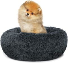 Elerheto otthon Plüss ágy kutyáknak 40 cm sötétszürke